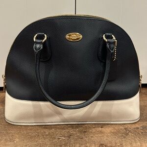 Navy and White Coach Bag